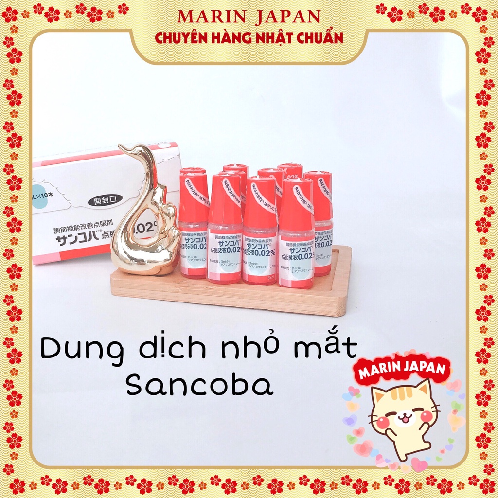 Dung dịch nhỏ mắt giúp cấp ẩm chống khô mắt Sancoba Nhật Bản