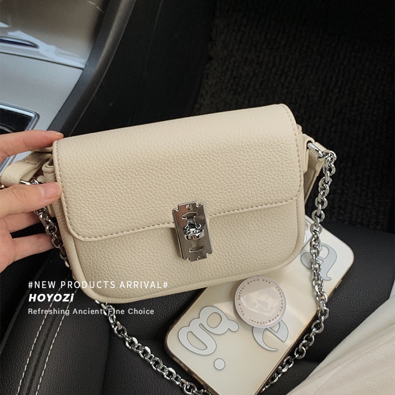 Túi Đeo Chéo Mini Hình Vuông Màu Trơn Quai Xích Thời Trang Mùa Hè 2022 Gylb1411