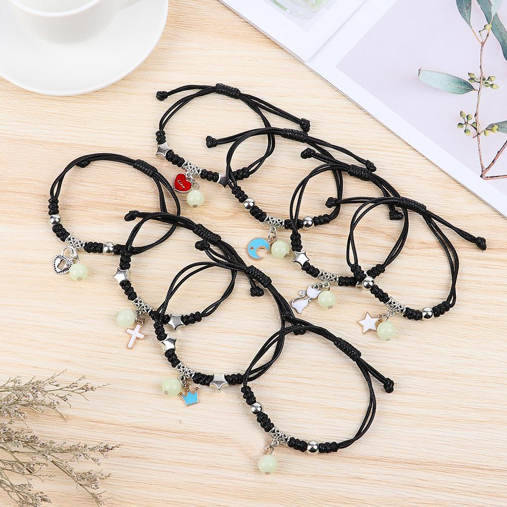 Set 2 Vòng Tay Chuỗi Hạt Phát Quang Thời Trang