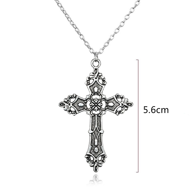 Tmdbyx Vòng Cổ Choker Dài Mặt Chữ Thập Phong Cách Gothic Cổ Điển Thời Trang Dành Cho Nam Và Nữ