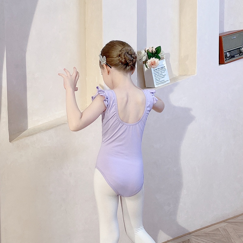 Đầm Múa Ba Lê Tay Ngắn Phong Cách Trung Hoa Xinh Xắn Cho Bé Gái