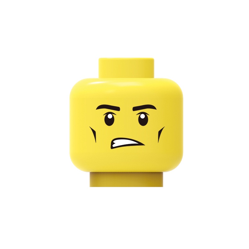 Đồ chơi giáo dục lắp ráp   logo moc minifigures 1 khuôn mặt biểu cảm ak2