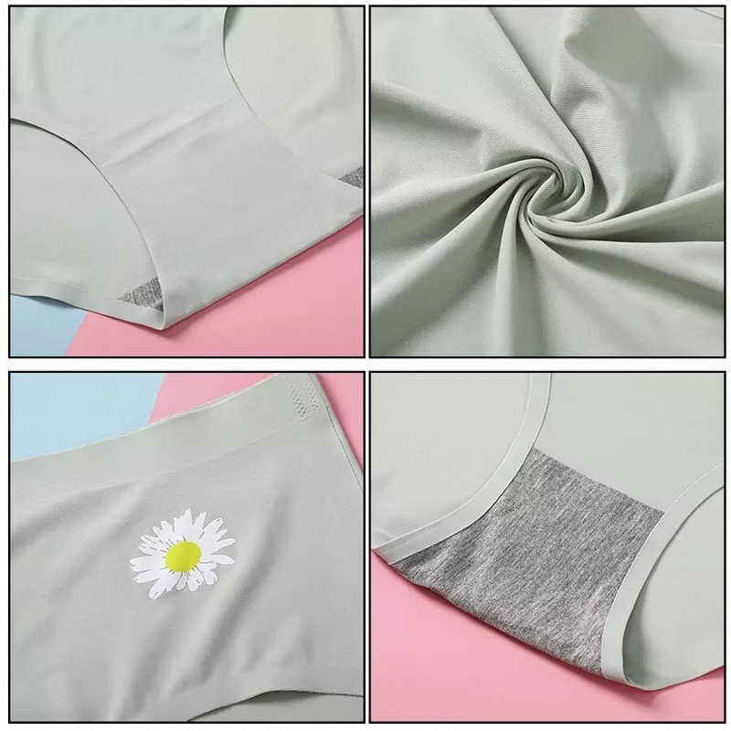 [NEW-HOT] Quần Lót Su Hoa Cúc Không Lằn Vết Thoáng Khí Mỏng Nhẹ Viền Sóng Cách Điệu | BigBuy360 - bigbuy360.vn