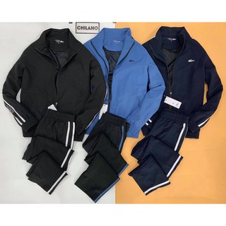 [ẢNH THẬT] Bộ gió thể thao Lacoste khóa kéo