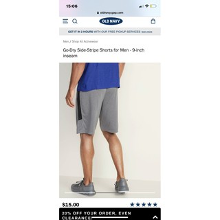 Quần short thể thao old navy