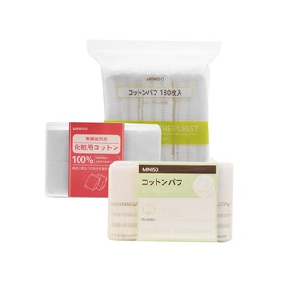 Bông tẩy trang Miniso 1000, 475, 180 miếng Nhật Bản chính hãng AKD