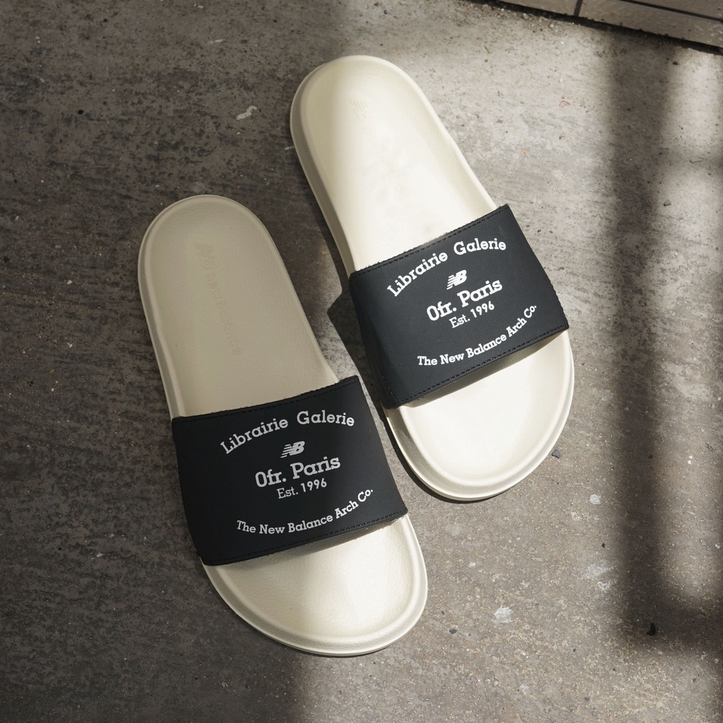 Dép quai ngang unisex New Balance Paris, màu sắc đơn giản, dễ phối đồ, BH 1 năm, BGHouse