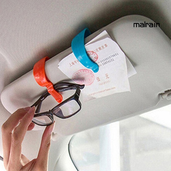 Set 2 Kẹp Giữ Thẻ/Mắt Kính Gắn Tấm Che Nắng Xe Hơi Tiện Lợi