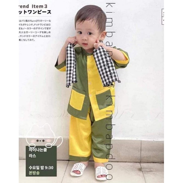 Bộ bà ba mẫu ghép bé trai bé gái size 8 - 45ky / Bà ba cho bé