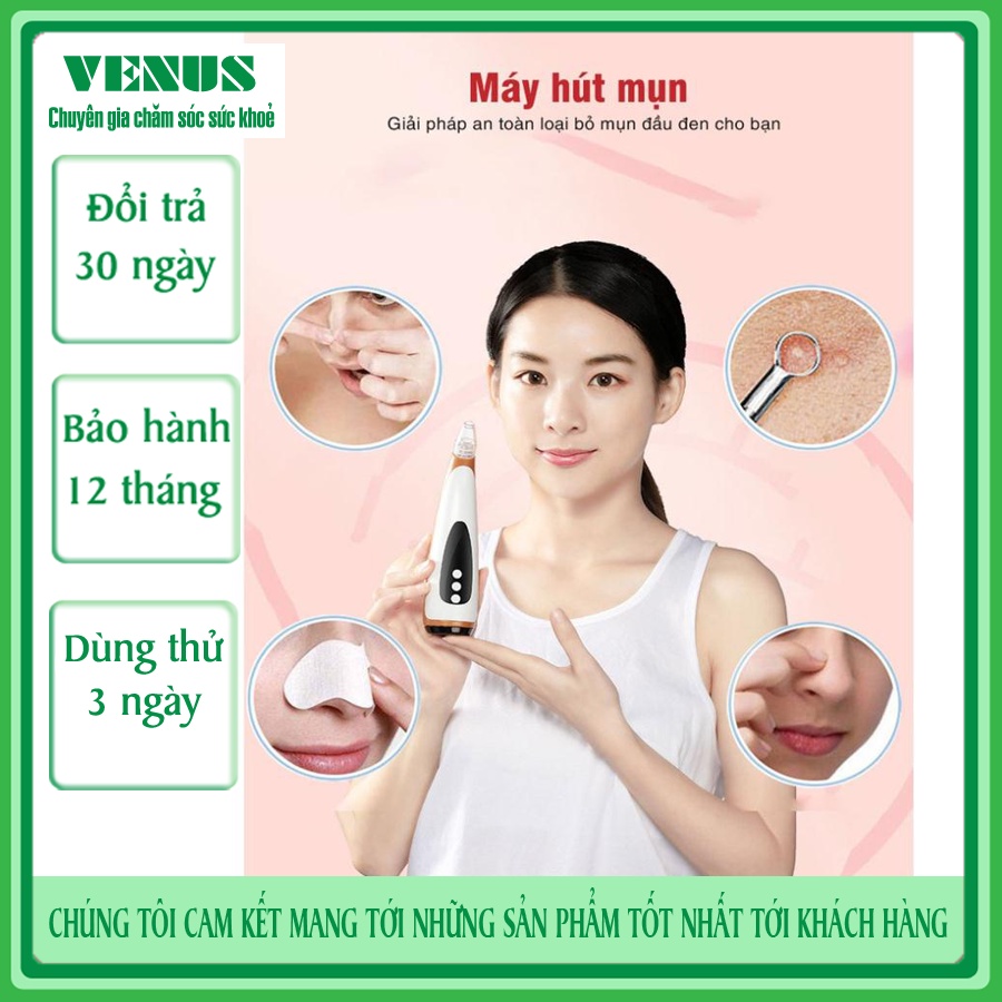Máy Hút Mụn Cầm Tay Cao cấp, Máy Massage Nóng Cầm Tay Skin Care KF82