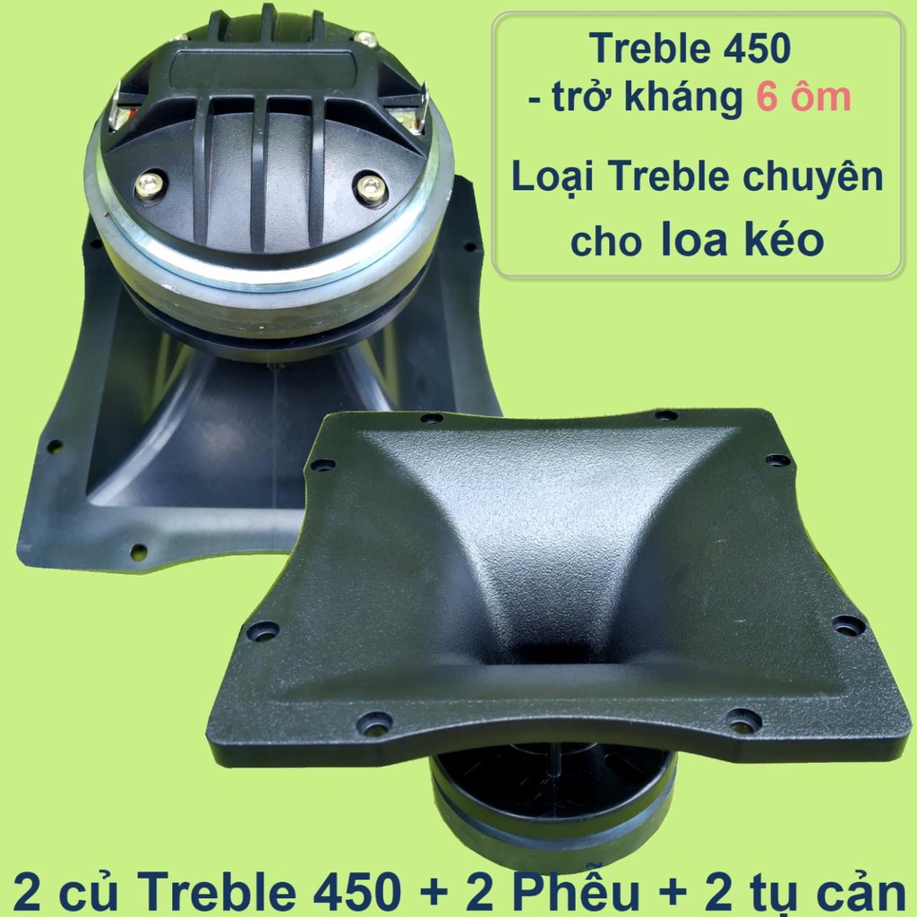 Treble 450 trở kháng 6 ôm chuyên cho loa kéo công suất lớn âm thanh Treble cực hay bén phễu đẹp nhựa tốt (1 cặp)