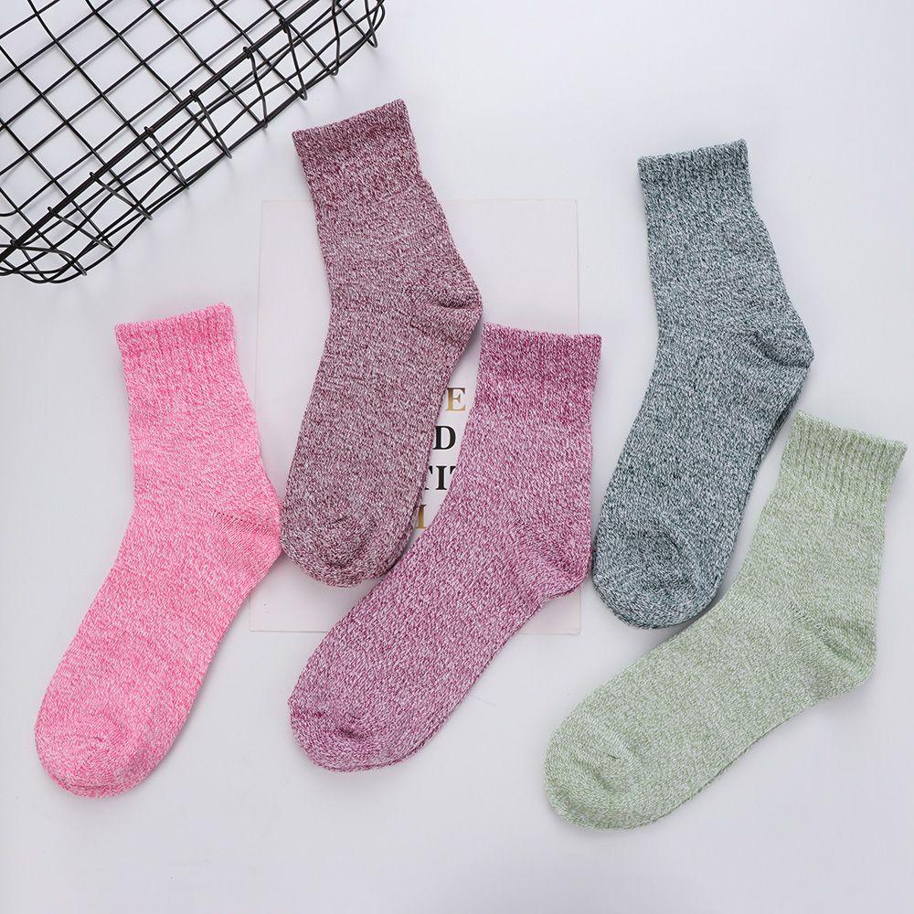 Vớ Len Cashmere Dày Giữ Nhiệt Đơn Giản