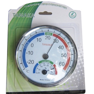 Nhiệt ẩm kế cơ học đo độ ẩm và nhiệt độ TANAKA TH101E,Thermometer TH101B. Ẩm kế để bàn hoặc treo tường [Halongstar]