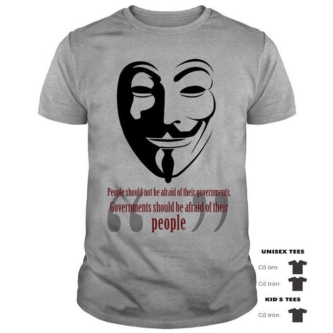 [SIÊU PHẨM] Áo Thun Hacker Anonymous Cực Chất | Hàng Bao Đẹp | Hacker Anonymous Tshirt (Ảnh thật)