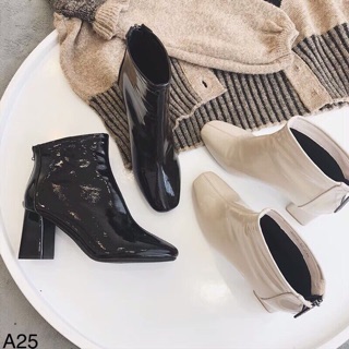 Bốt da bóng cổ ngắn Siêu đẹp 😍 😍 😍