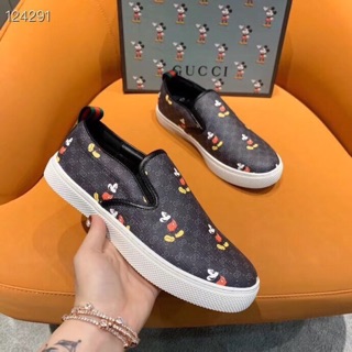 [MẪU MỚI][FREE SHIP] Giầy-Lười-Nam-Slipon-In-Hoạ-Tiết-Chuột-Micky-Hot-Nhất-2020[CMK01]