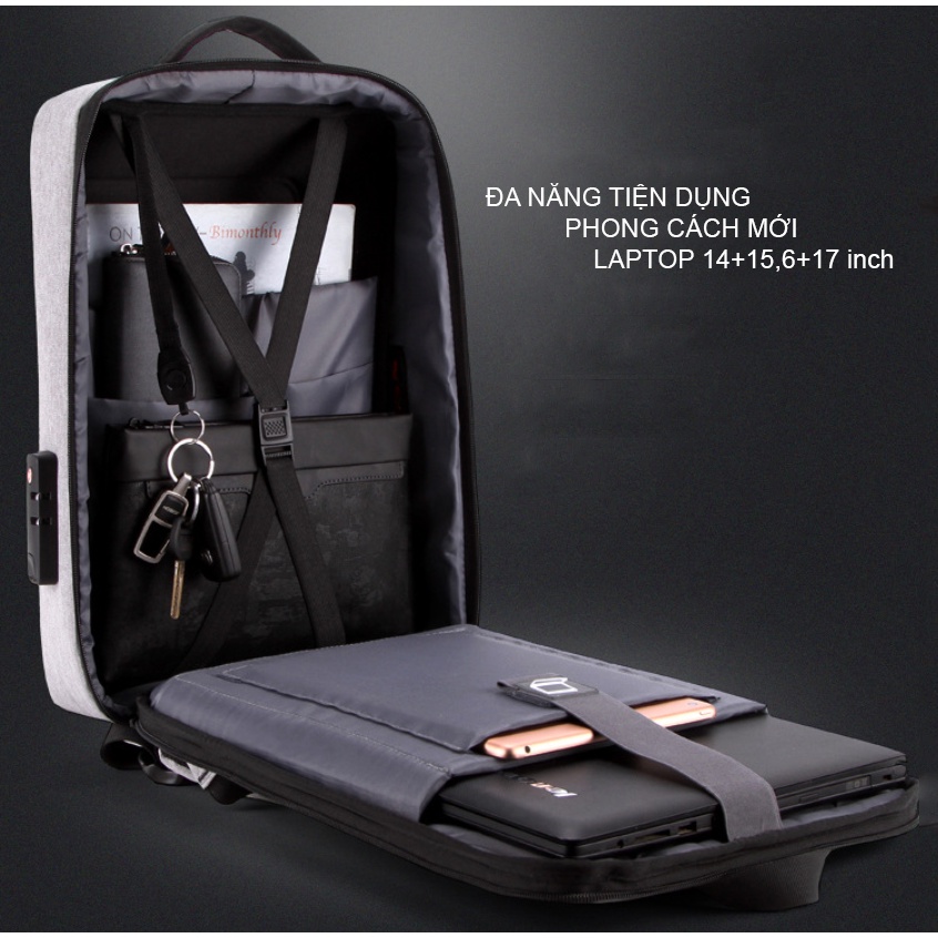 Balo laptop công nghệ chống trộm chống nước chống rạch cao cấp 17.3"