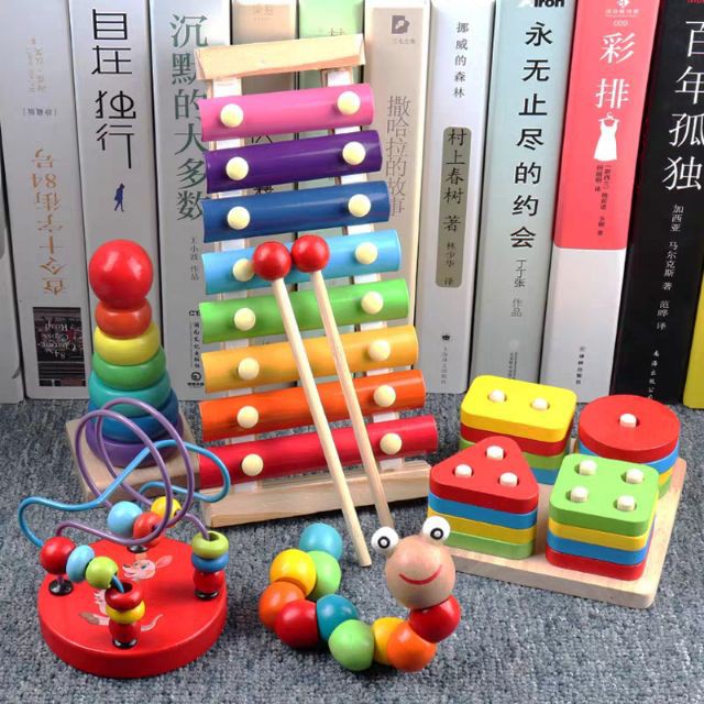 Combo đồ chơi bằng gỗ giúp phát triển trí tuệ cho bé, đồ chơi giáo dục cho trẻ- Combo