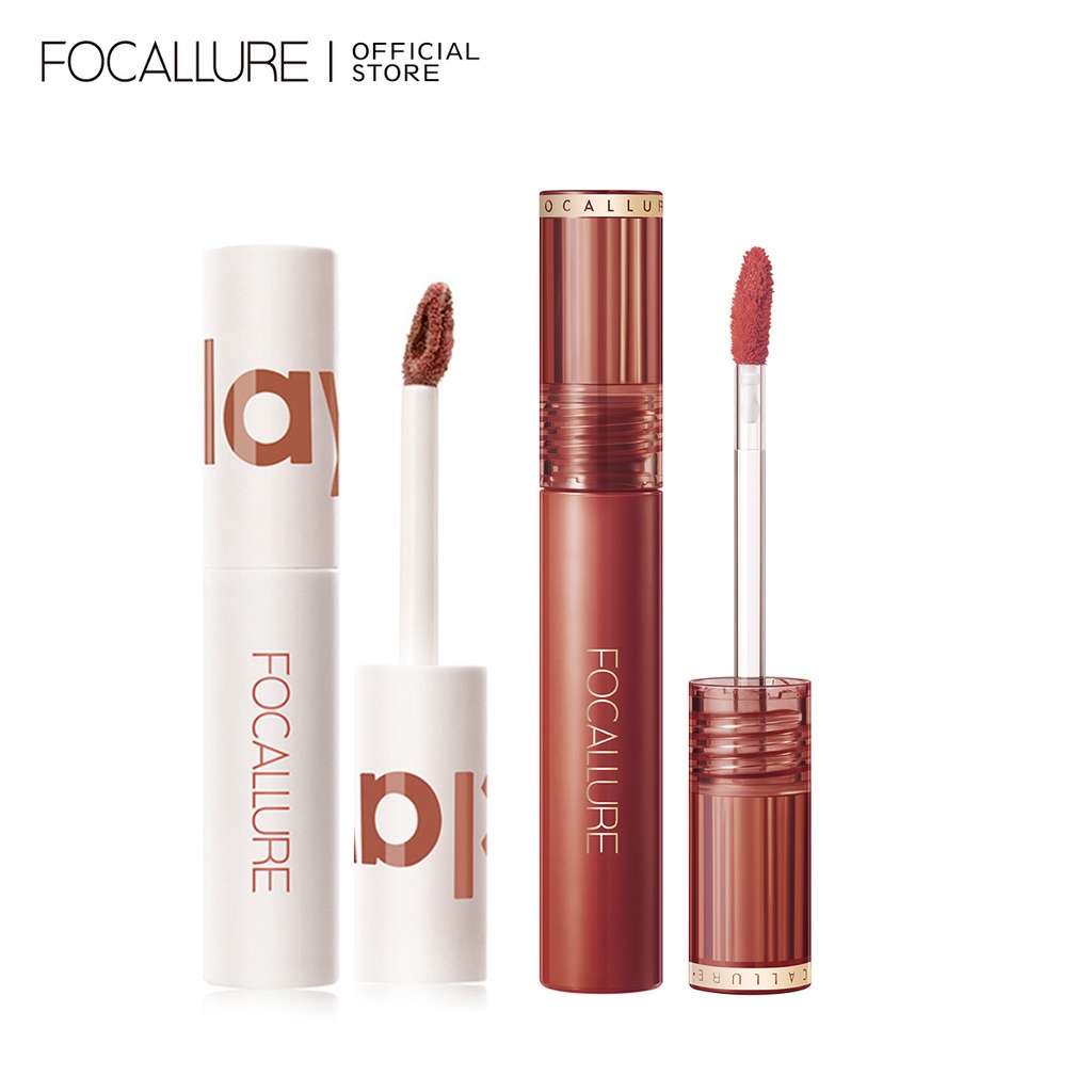 Set 2 Son Kem Màu Nhung Lì Lâu Trôi Không Thấm Nước Focallure