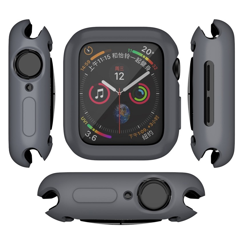 Bộ Ốp Bảo Vệ Bằng Tpu 360 + Miếng Dán Màn Hình Cho Đồng Hồ Thông Minh Apple Watch Series 6 SE 5 4 3 2 1 Iwatch 42mm 38m 40mm 44mm