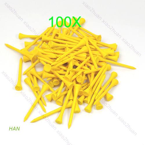 Set 100 bóng golf bằng gỗ 70mm màu xanh dương hàng mới chất lượng cao