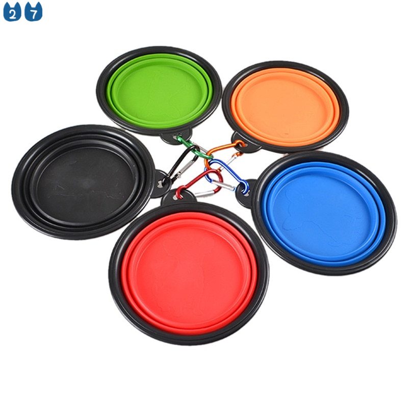 Bát Ăn Silicone Gấp Gọn Thân Thiện Với Môi Trường Dành Cho Chó Cưng 27 Món