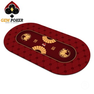 THẢM POKER GEM OVAL CAO SU CAO CẤP