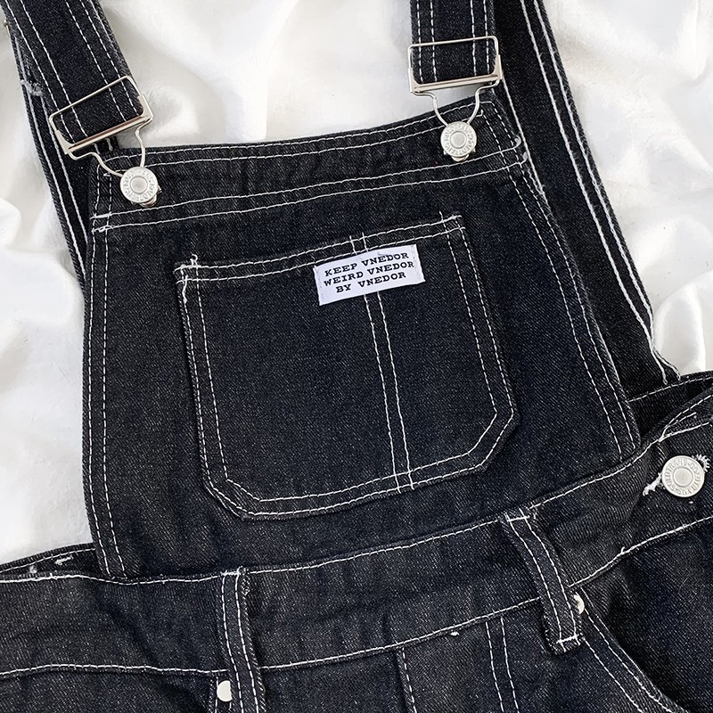 [Mã FADIRECT20 giảm 20K đơn 150K] LEEVA - Yếm quần jeans dáng dài cho nữ phong cách cá tính L294 | BigBuy360 - bigbuy360.vn