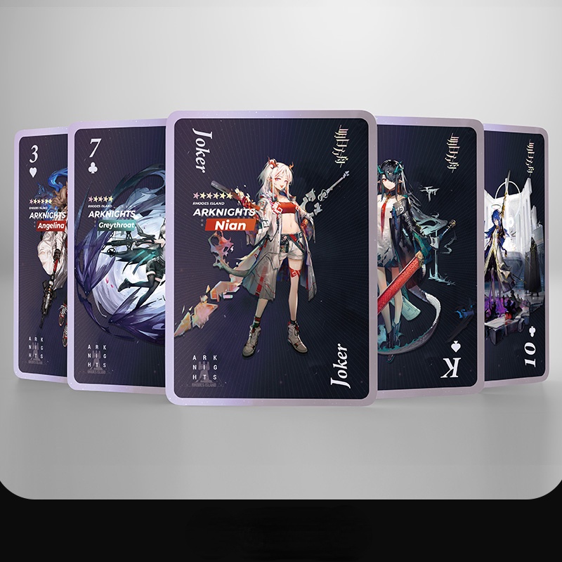 Arknights Cards Scati ACGN Dusk New Amiya Collectibles Kal'tsit Board Game Ch'en Birthday Texas Gift Tomimi Souvenir Surtr Playing Cards Black Core Game Exusiai Anime culture quadratic element Nian Cool Kal'tsit