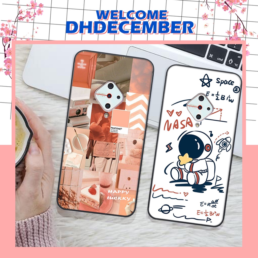 Ốp lưng Vivo S1 PRO in hình nice ,good luck happy ốp xinh viền dẻo đẹp chất