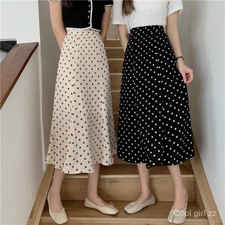 Chân Váy Dài Chấm Bi Thời Trang Nữ Tính