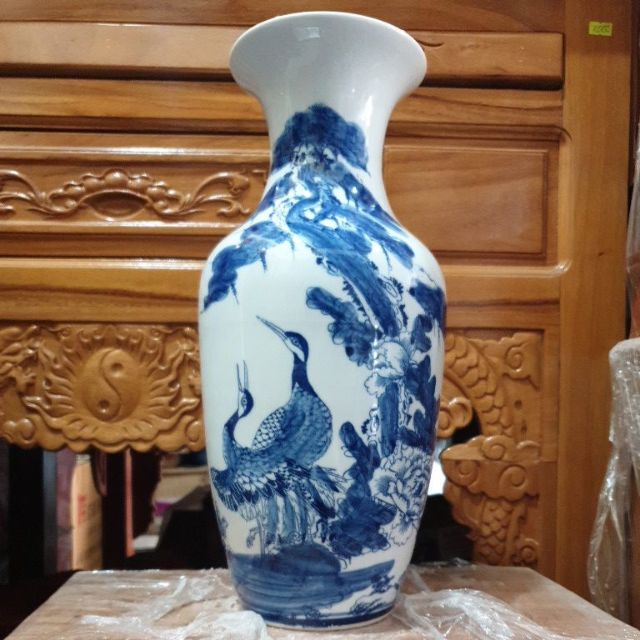 Lộc bình sứ bát tràng cao 38cm