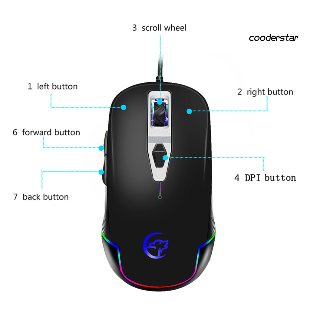 Chuột Gaming C Skinfood G818 Quang Học Có Dây 3200dpi