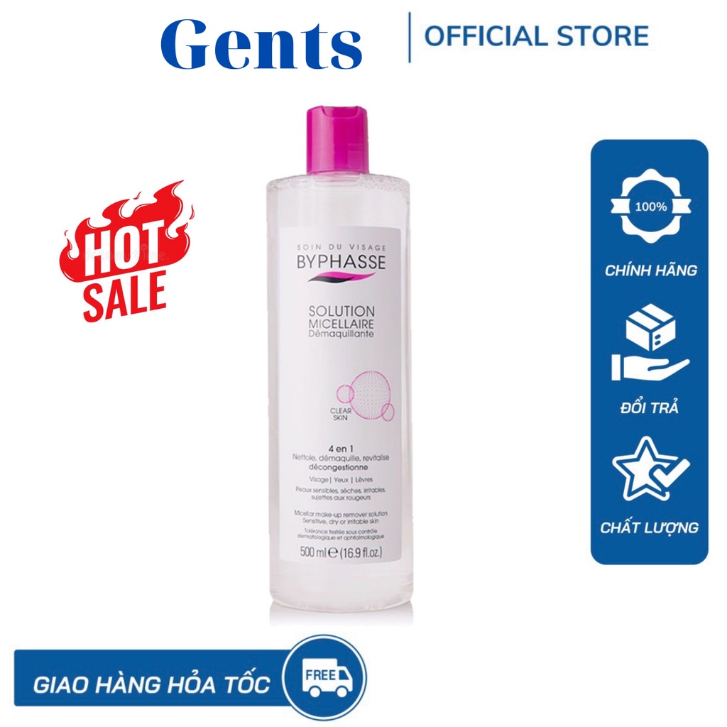 Nước tẩy trang Byphasse 500ml GentsOfficialStore