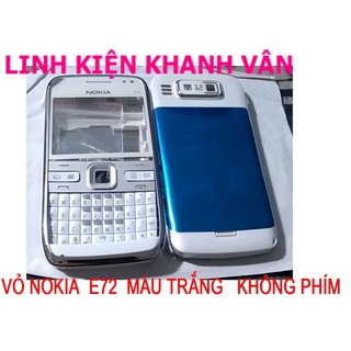 VỎ NOKIA  E72  MÀU   TRẮNG  KHÔNG PHÍM