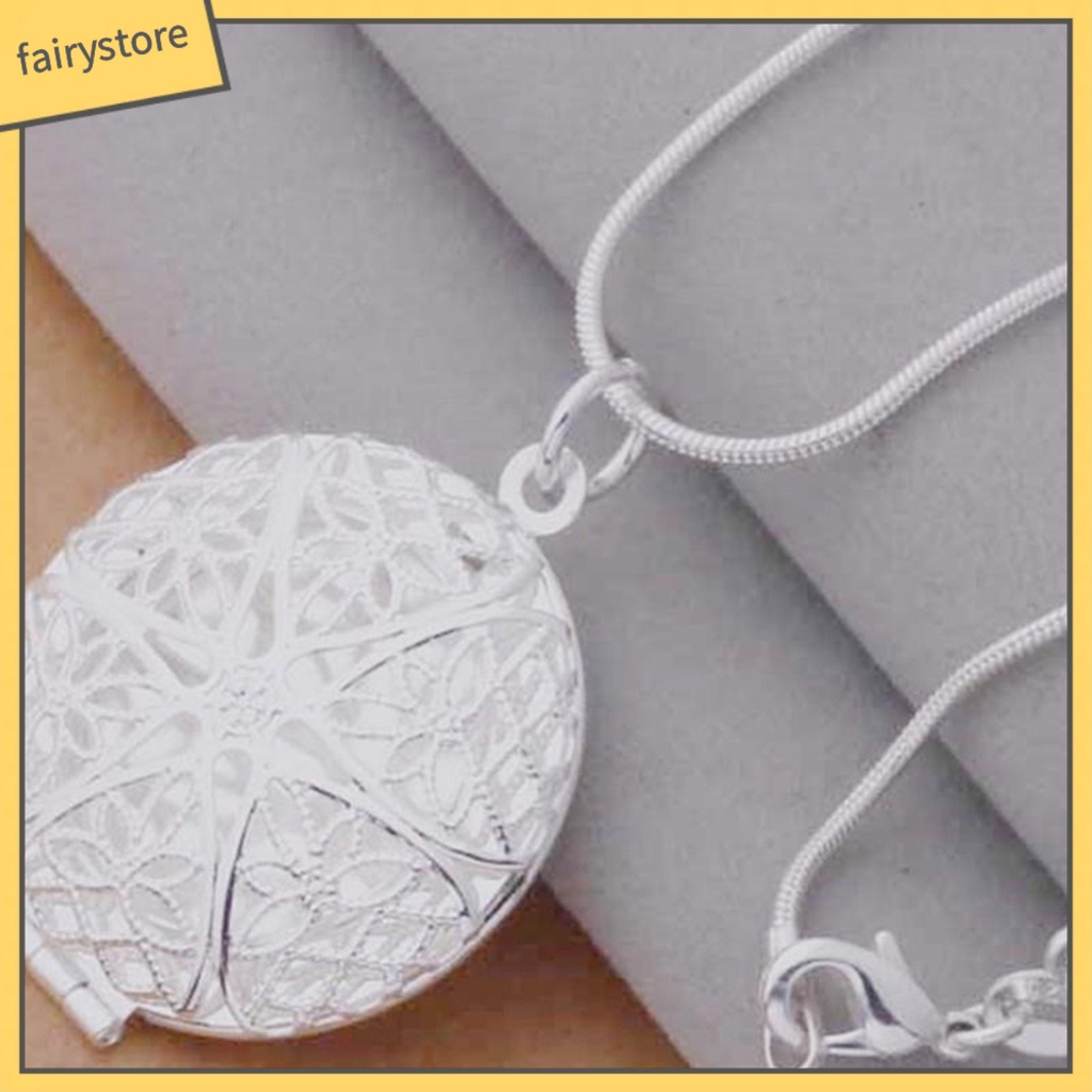 Dây Chuyền Mặt Tròn Rỗng Chắc Chắn Dùng Làm Khung Ảnh Trang Trí Tiệc