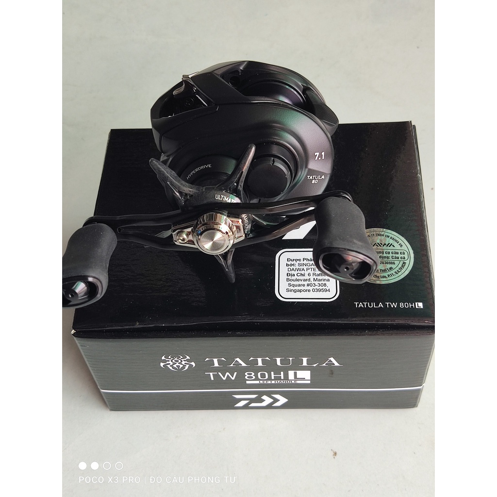 Máy câu ngang tay trái DAIWA TATULA TW 80HL