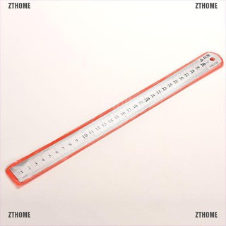 Thước Đo Hai Mặt Bằng Thép Không Gỉ 30cm
