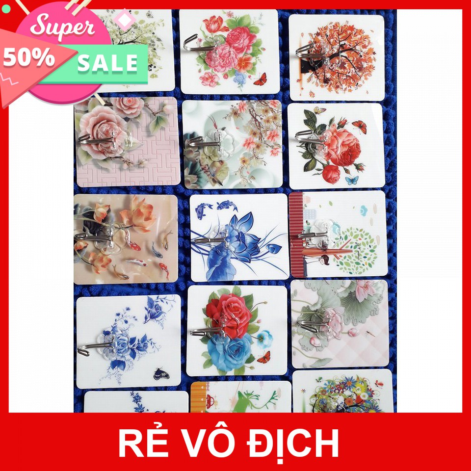 [Hot]-COMBO 10 MÓC NHỰA DÁN TƯỜNG CHỊU LỰC 3D