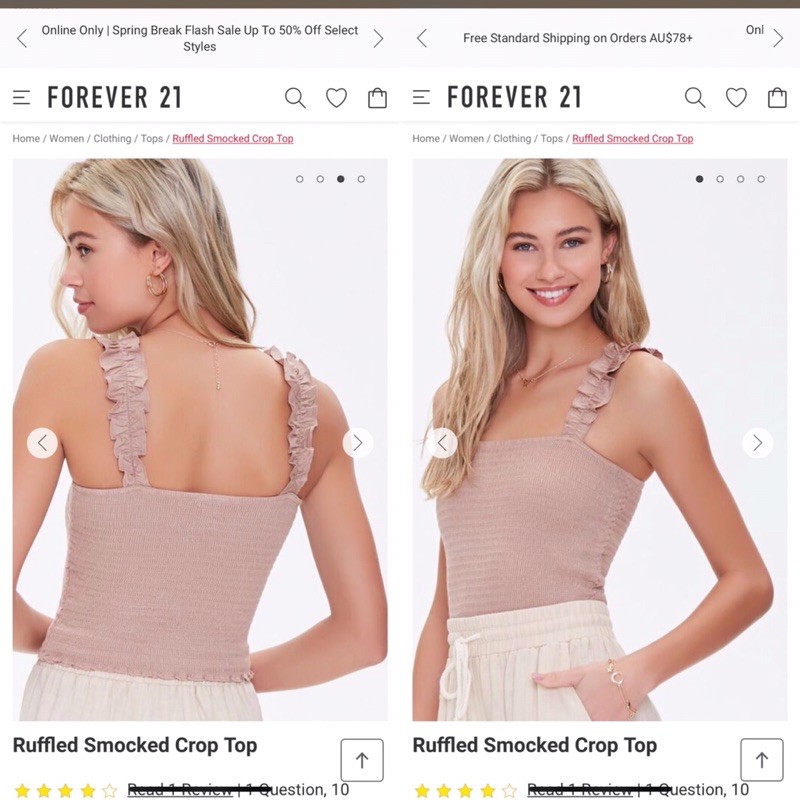 [Mã WASKT304 giảm 15% tối đa 30K đơn 99K] 🤗Áo dây smocking F-21 xuất xịn | BigBuy360 - bigbuy360.vn