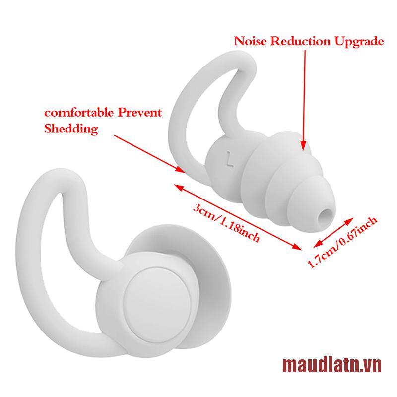 DLATN 1Pairs Soft Silicone Ear Plugs Noise Reduction Earplugs Sleep Sound Insula