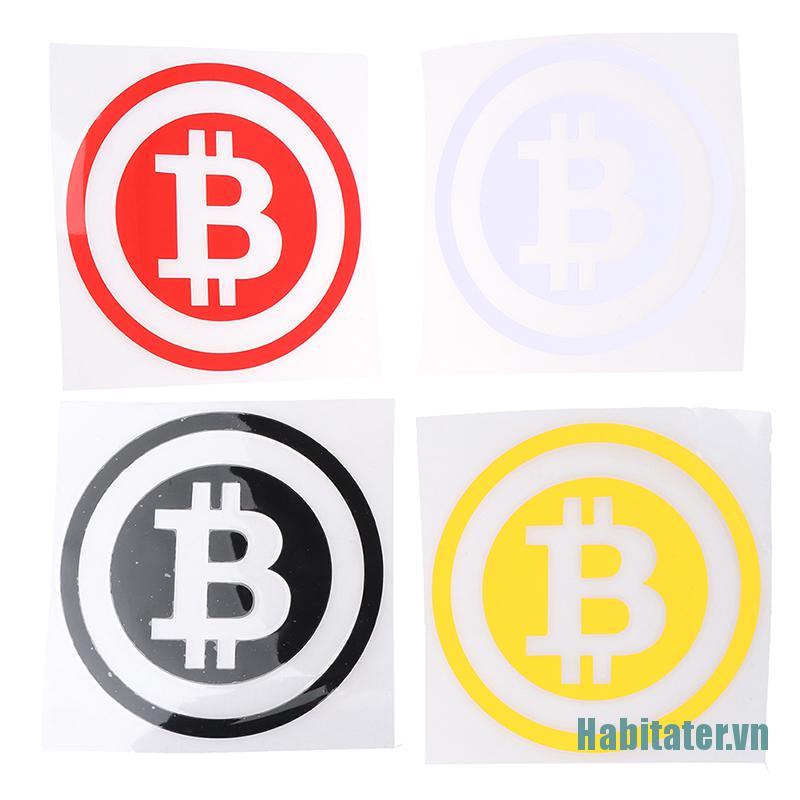 【Habitater】Bitcoin Car Sticker Cryptocurrency Blockchain Sticker Vinyl Car Window Decal