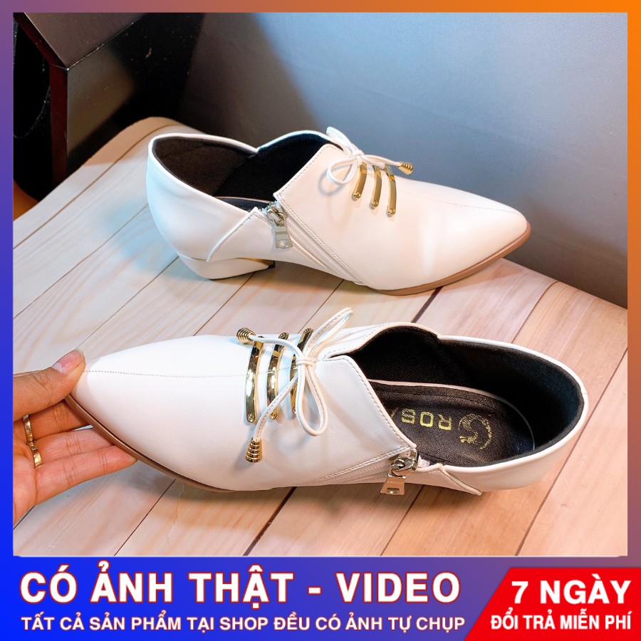 [ẢNH THẬT - FREE SHIP] Giày Boot nữ cao cấp ROSATA RO301 - HÀNG VIỆT NAM - BKSTORE