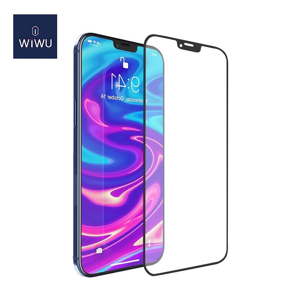 Kính Cường Lực Wiwu iVista Glass - Full Viền Bảo Vệ Màn Hình cho iPhone 12Pro/ 12Promax/ 13/ 13Pro/ 13 Pro Max