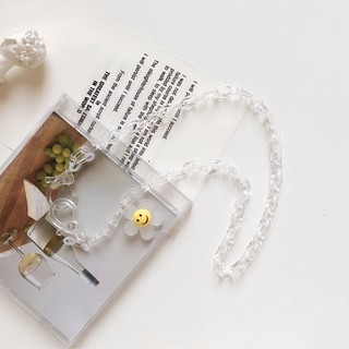 Dây Xích Đeo Mắt Kính Bằng acrylic Trong Suốt Chống Rơi Phong Cách Hàn Quốc