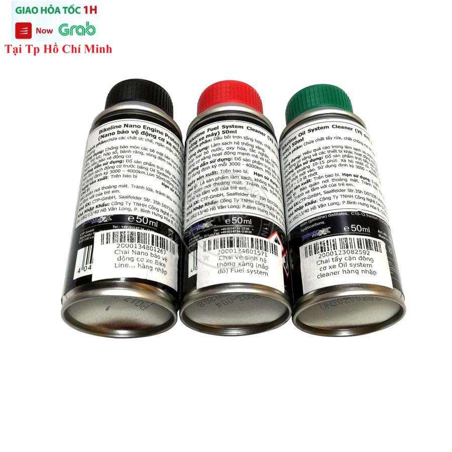 Combo 3 Chai BLUECHEM Súc động cơ, vệ sinh hệ thống xăng và Nano Bảo Vệ Động Cơ