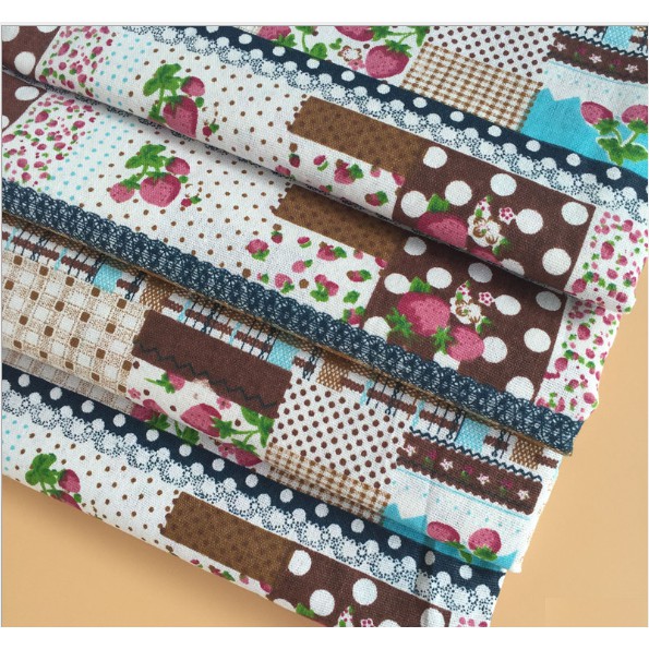 Vải bố may đồ handmade vườn dâu