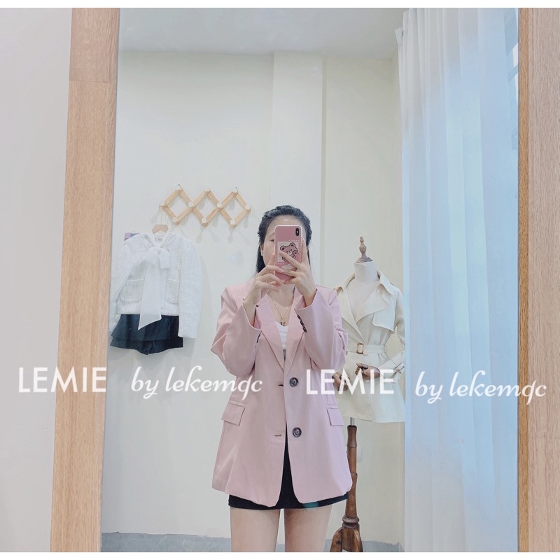 Áo Blazer Dài Tay Phong Cách Hàn Quốc K68 Hàng Có Sẵn,Áo Vest Nữ Khuy Tay Ảnh Thật Video Lemie By Lekemqc