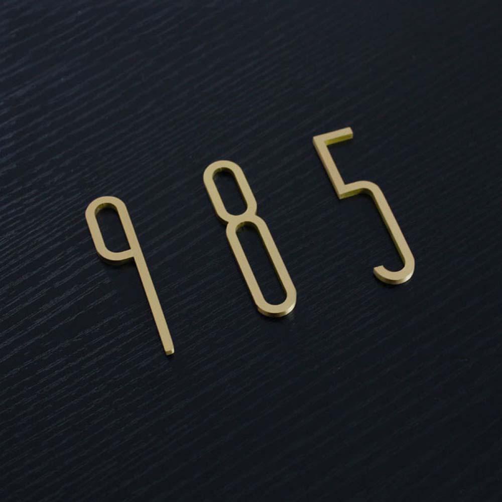 IVORY Chữ Cái Tiếng Anh Bằng Đồng Thau 0-9 Dùng Trang Trí Nhà Cửa