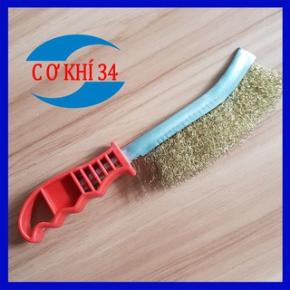 Bàn chải đánh rỉ sắt tay cước thép mạ đồng